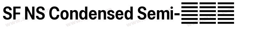 SF NS Condensed Semi字体转换 SF NS Condensed Semi字体转换